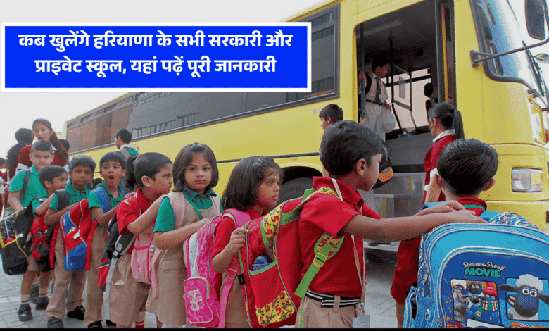 Haryana School Open